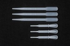 Tamiya 87124 PIPETTE SET S-L, zestaw pipet 6szt