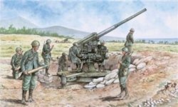 Italeri 6122 WWII Italian 90/53 Gun with Crew
