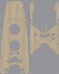 Pontos 35005WD1 IJN Musashi Wooden Deck set 1944 (1:350)