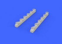 Eduard 648281 MC.202 exhaust stacks EDUARD, HASEGAWA 1/48