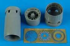 Aires 4560 Mirage 2000C/B/D/N exhaust nozzles - opened 1/48 Eduard