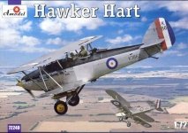 A-Model 72240 British bi-plane fighter Hawker Hart 1:72