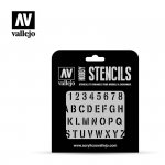Vallejo ST-LET002 Stamp Font 1/35