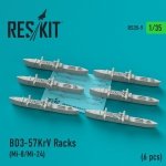 RESKIT RS35-0009 BD3-57KrV Racks (6 pcs) (Mi-8/Mi-24) 1/35