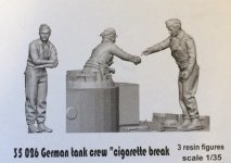 Glowel Miniatures 35026 German tank crew. Cigarette break 1/35