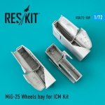 RESKIT RSU72-0109 MiG-25 Wheels bay for Icm 1/72