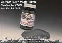Zero Paints ZP-1252 German Grey Paint (Similar to XF63) 60ml