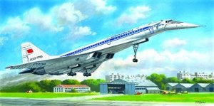 ICM 14402 Tupolev-144D Charger, Soviet Supersonic Passenger Aircraft 1/144