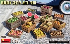 MiniArt 35628 WOODEN CRATES WITH FRUIT 1/35