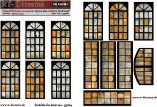 RT-Diorama 35760 Printed Accessories: Factory glass windows Endkampf 1/35