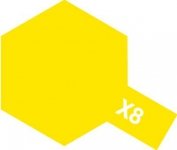 Tamiya X8 Lemon Yellow (81508) Acrylic paint 10ml