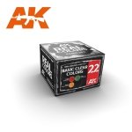 AK Interactive RCS022 BASIC CLEAR COLORS (3x10ml)