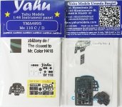 Yahu YMA4895  Me 110 C/D 1/48