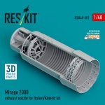 RESKIT RSU48-0392 Mirage 2000 exhaust nozzle for Italeri/Kinetic kit (3D Printed) 1/48