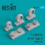 RESKIT RS72-0005 F-5 (N,E,F)/KF-5F TIGER II WHEELS SET 1/72