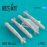 RESKIT RS72-0120 GBU-38 BOMBS (4 PCS) 1/72