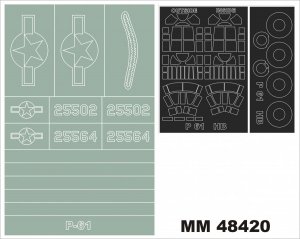 Montex MM48420 P-61A HOBBY BOSS 81730 1/48