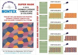 Montex K32215 LOZENGE 5 COLORS 1/32