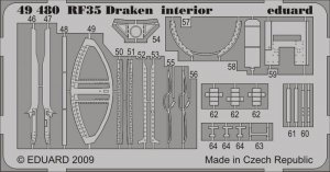 Eduard 49480 RF-35 Draken interior S. A. 1/48 Hasegawa