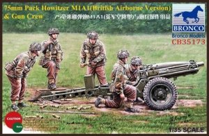Bronco CB35173 75mm Pack Howitzer M1A1 (British Airborne Version)  Gun Crew (1:35)