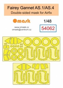 Omask 54062 Fairey Gannet AS.1/AS.4 double-sided mask (for Airfix) 1/48