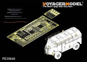 Voyager Model PE35649 WWII British AEC 4x4 Armored Command VehicleDorchester For AFV 35227 1/35