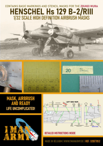 1 Man Army 32DET052 Henschel Hs-129 B2/RIII (for Zoukei Mura) 1/32