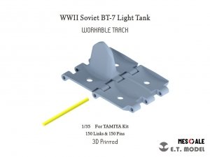 E.T. Model P35-025 WWII Soviet BT-7 Light Tank Workable Track ( 3D Printed ) 1/35