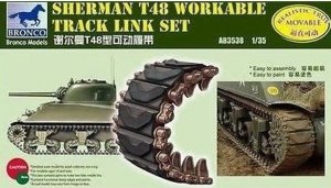 Bronco AB3538 SHERMAN T48 Workable Track Link Set 1/35