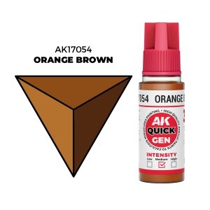 AK Interactive AK17054 ORANGE BROWN– QUICK GEN COLOR 18ml