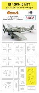 Omask 34035 Bf 109G-10 MTT (for Eduard 84168 marking B) 1/48