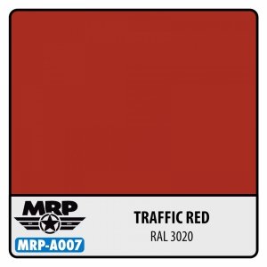 Mr. Paint MRP-A007 Traffic Red (RAL 3020) - aqua colors - 17ml