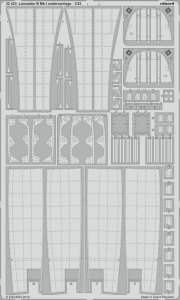 Eduard 32433 Lancaster B Mk. I undercarriage 1/32 HONG KONG MODELS