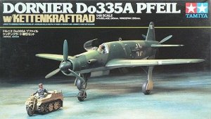 Tamiya 89598 Dornier Do335A Pfeil w/Kettenkraftrad (1:48)
