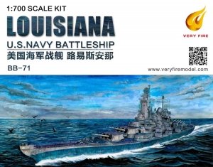 Very Fire VF700902 USS Louisiana BB-71 Montana Class Battleship 1/700