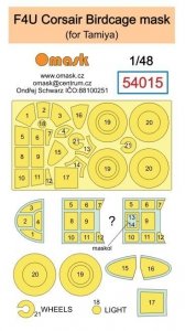 Omask 54015 F4U Corsair Birdcage mask (for Tamiya) 1/48