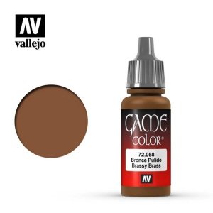 Vallejo 72058 Game Color - Brassy Brass 18ml