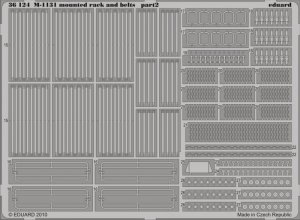 Eduard 36124 M-1131 mounted rack and belts 1/35 Trumpeter