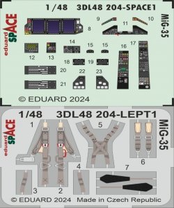 Eduard 3DL48204 MiG-35 SPACE HOBBY BOSS 1/48
