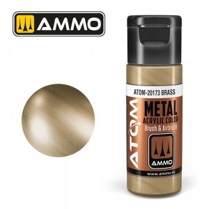 AMMO of Mig Jimenez 20173 ATOM METALLIC Brass 20ml