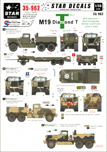 Star Decals 35-962 M19 Diamond Tank transporter #2 1/35