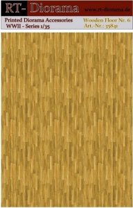 RT-Diorama 35841 Printed Accessories: Wooden Floor Nr.6 1/35
