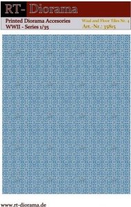 RT-Diorama 35815 Printed Accessories: Wall and Floor Tiles Nr.4 1/35