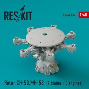 RESKIT RSU48-0021 Rotor CH-53 Super Stallion, MH-53E Sea dragon (7 blades - 3 engines) 1/48