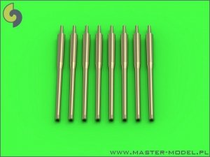 Master SM-350-083 IJN 12,7cm/50 (5in) 3rd Year Type barrels - for turrets without blastbags (8pcs) - most IJN destroyers built 1930-1945 (1:350)