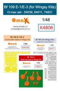 Omask X4806 Bf 109 E-1/E-3 O-max set for Wingsy Kits 1/48