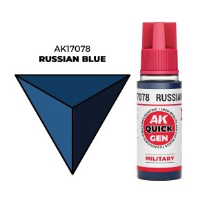AK Interactive AK17078 RUSSIAN BLUE – QUICK GEN COLOR 18ml