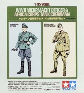 Tamiya 25154 Wehrmacht Officer & Africa Corps Tank Crewman 1/35