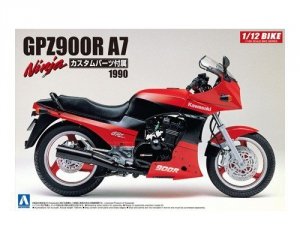 Aoshima 05454 KAWASAKI GPZ900R NINJA A7 with CUSTOM PARTS 1/12