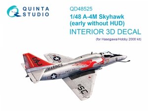 Quinta Studio QD48525 A-4M early 3D-Printed & coloured Interior on decal paper (Hasegawa/Hobby2000) 1/48